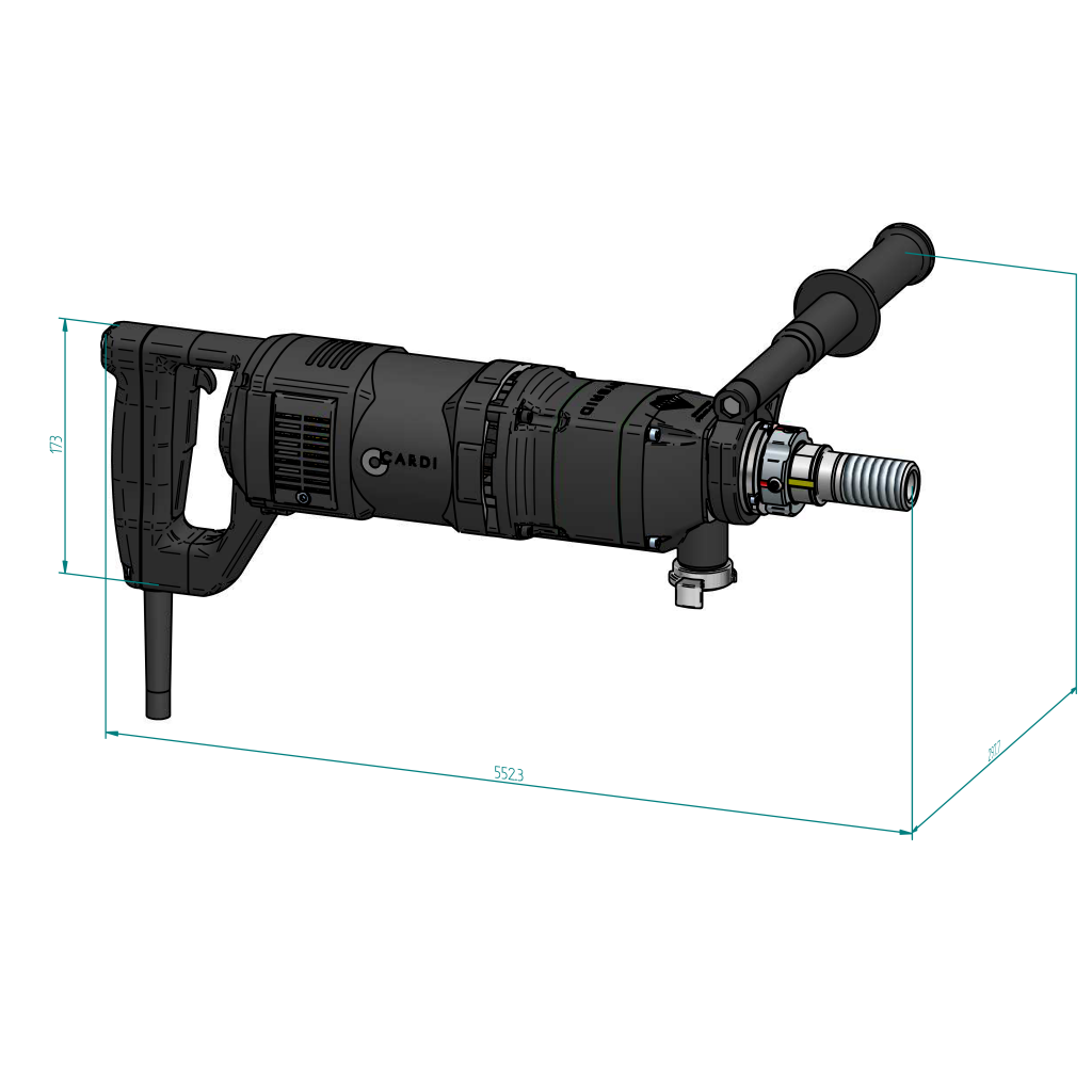 Advanced hybrid core drill with micro-percussion