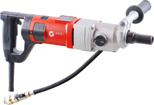 CARDI T0L MU-EL hand-held or on stand core drill for wet drilling.