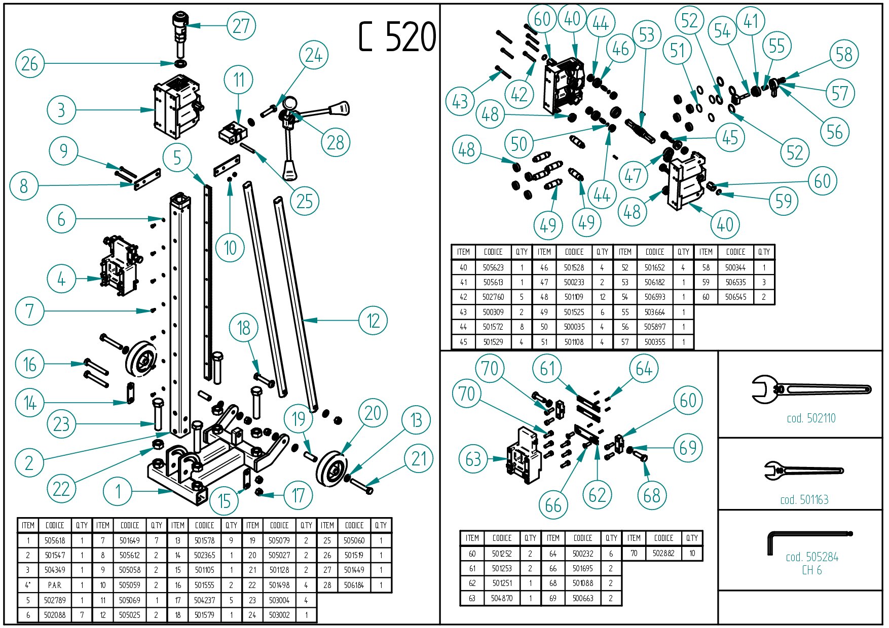 C 520 Stand_Exploded drawing_20251014