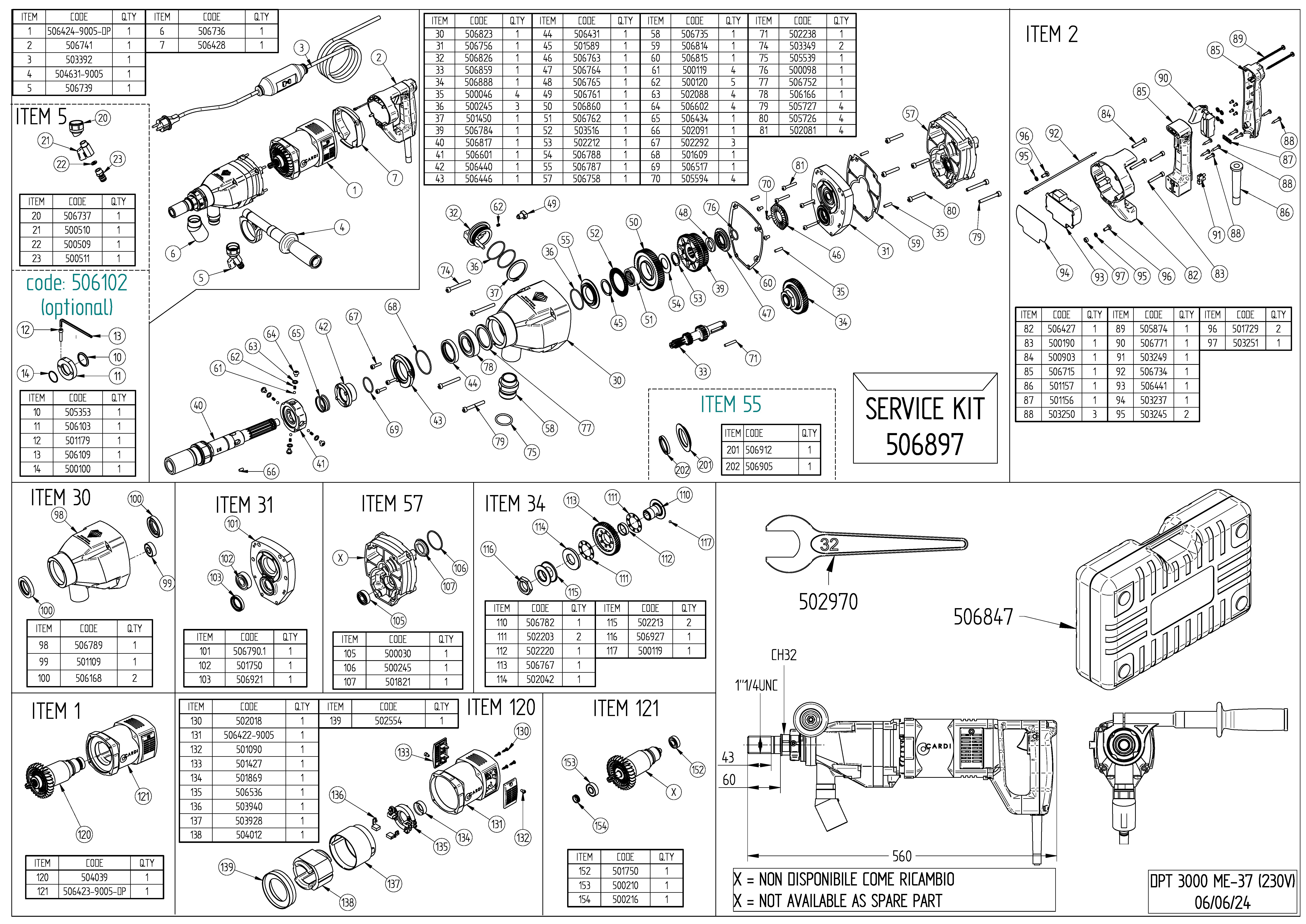 DPT 3000 ME-37 230V Exploded drawing 20250123