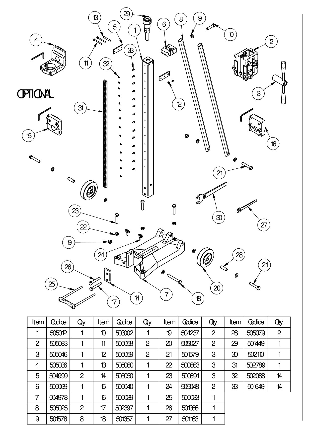 L 300 Stand Exploded drawing 20250117
