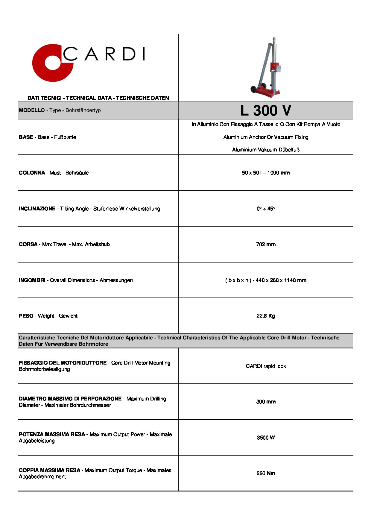L 300 V Stand Manufacturer Declaration 20211013