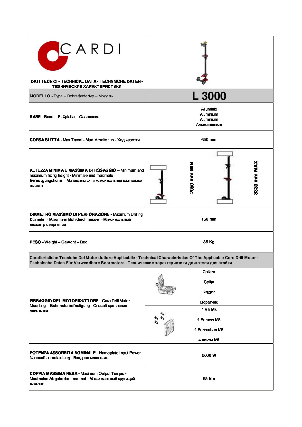 L 3000 Stand Manufactuter Declaration 20250117