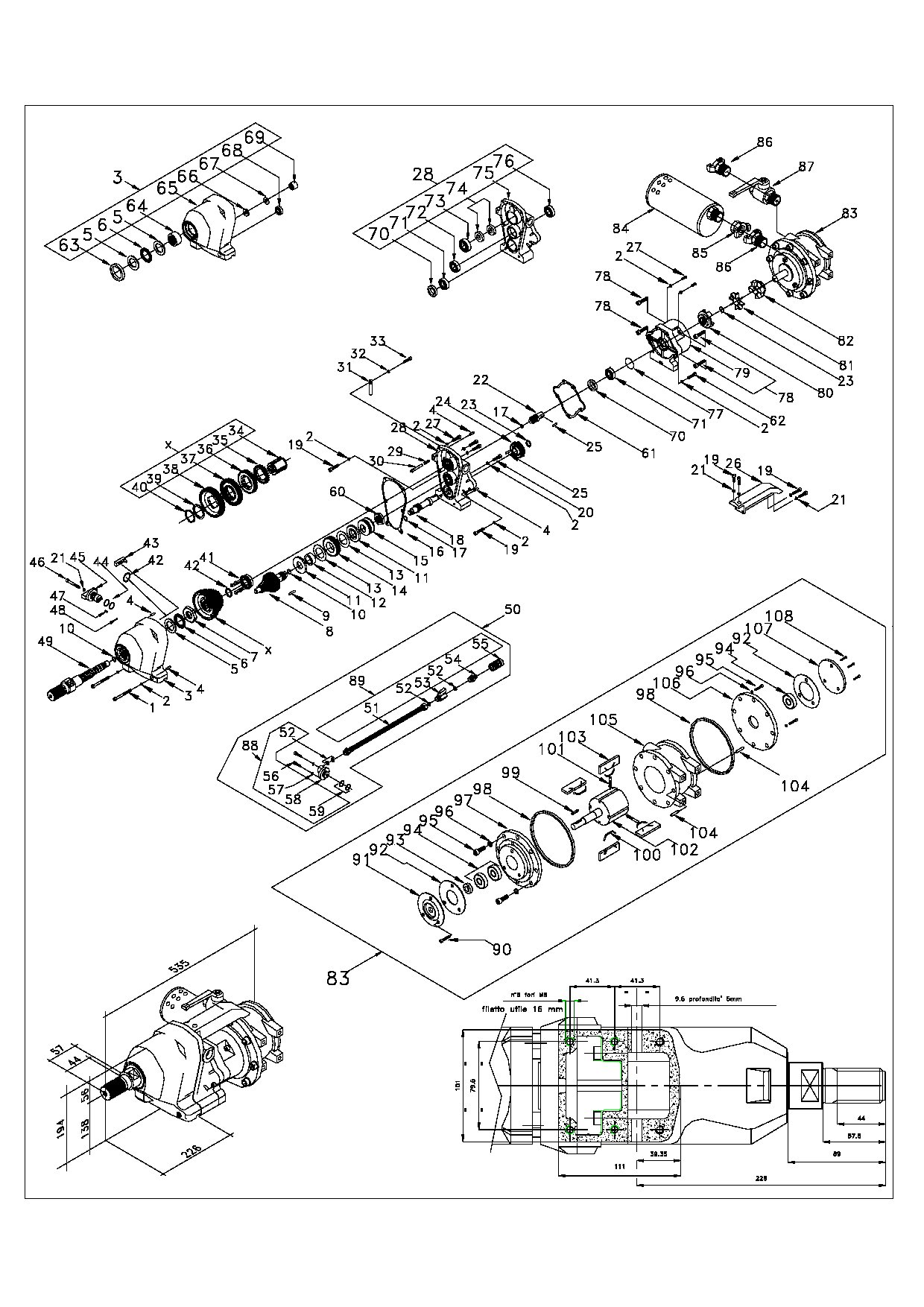PN 500 Serie A1 Exploded drawing 20250115