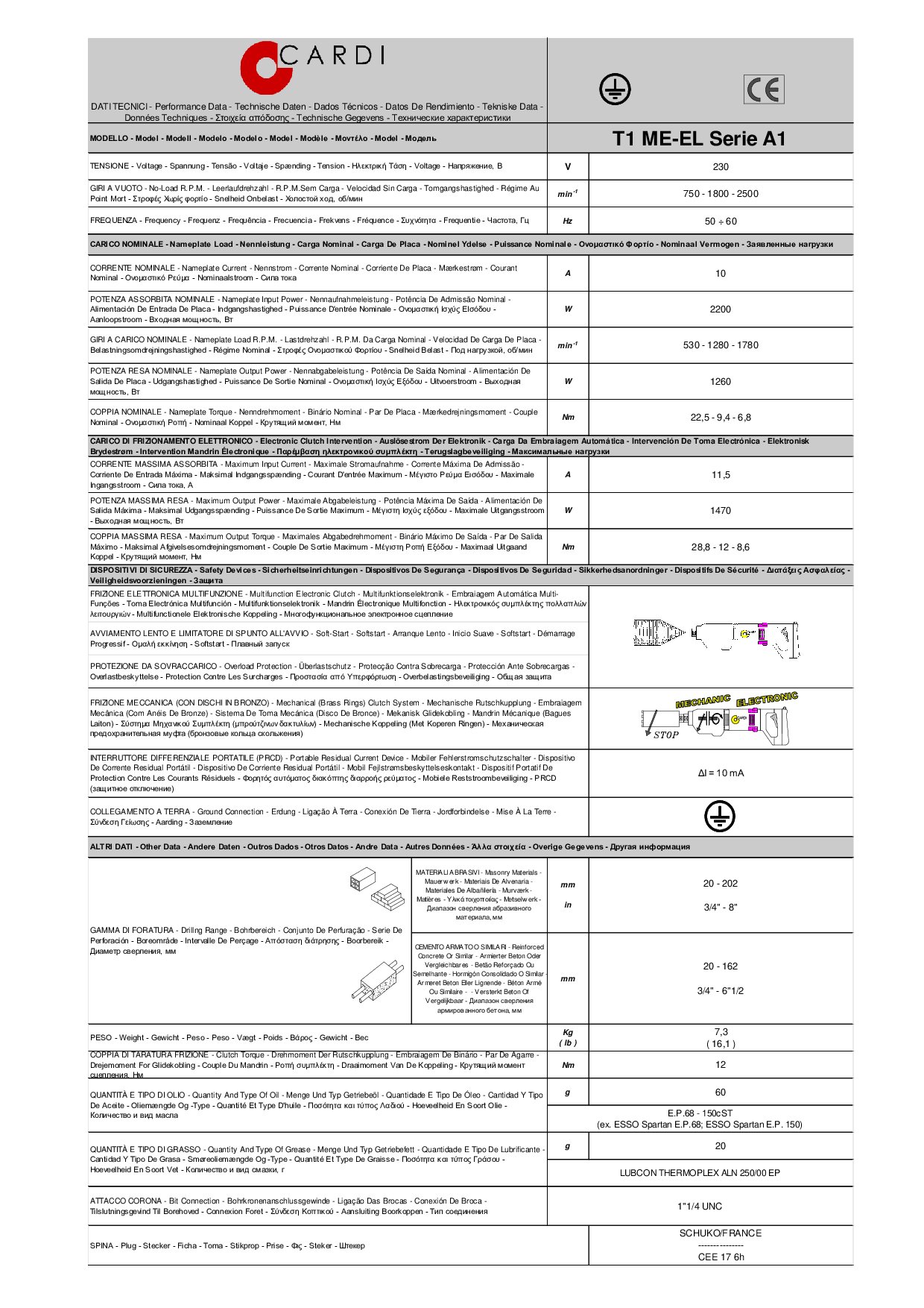 T1 ME-EL Serie A1 230V Datasheet 20250109