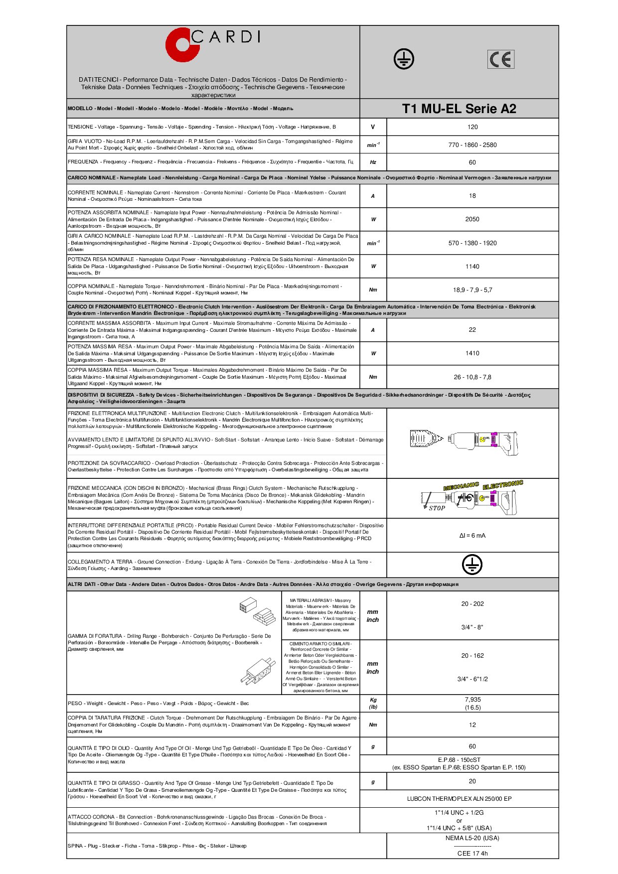 T1 MU-EL Serie A2 120V Datasheet 507038 20250109