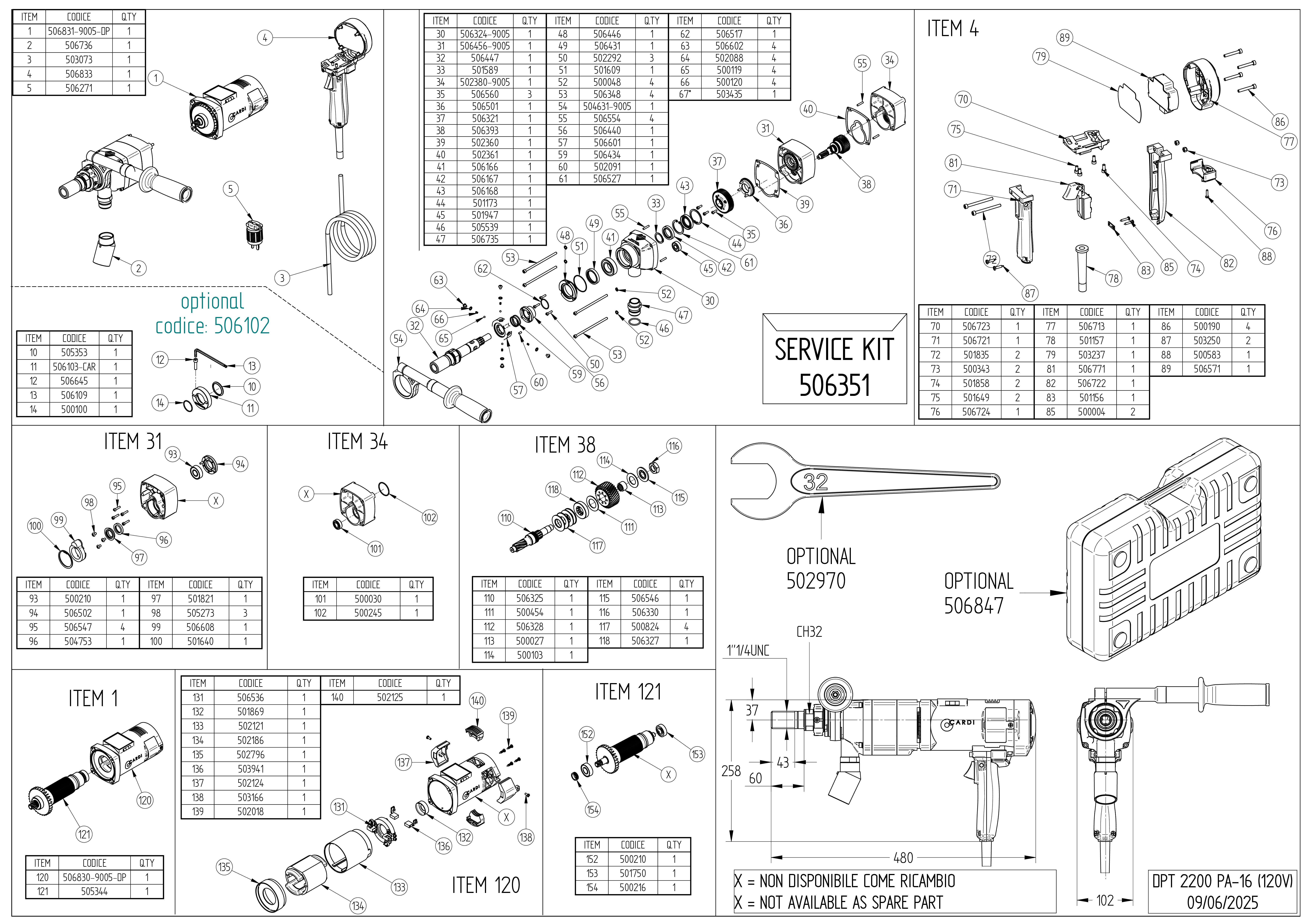 DPT 2200 PA-16 120V_Exploded drawing_20250609