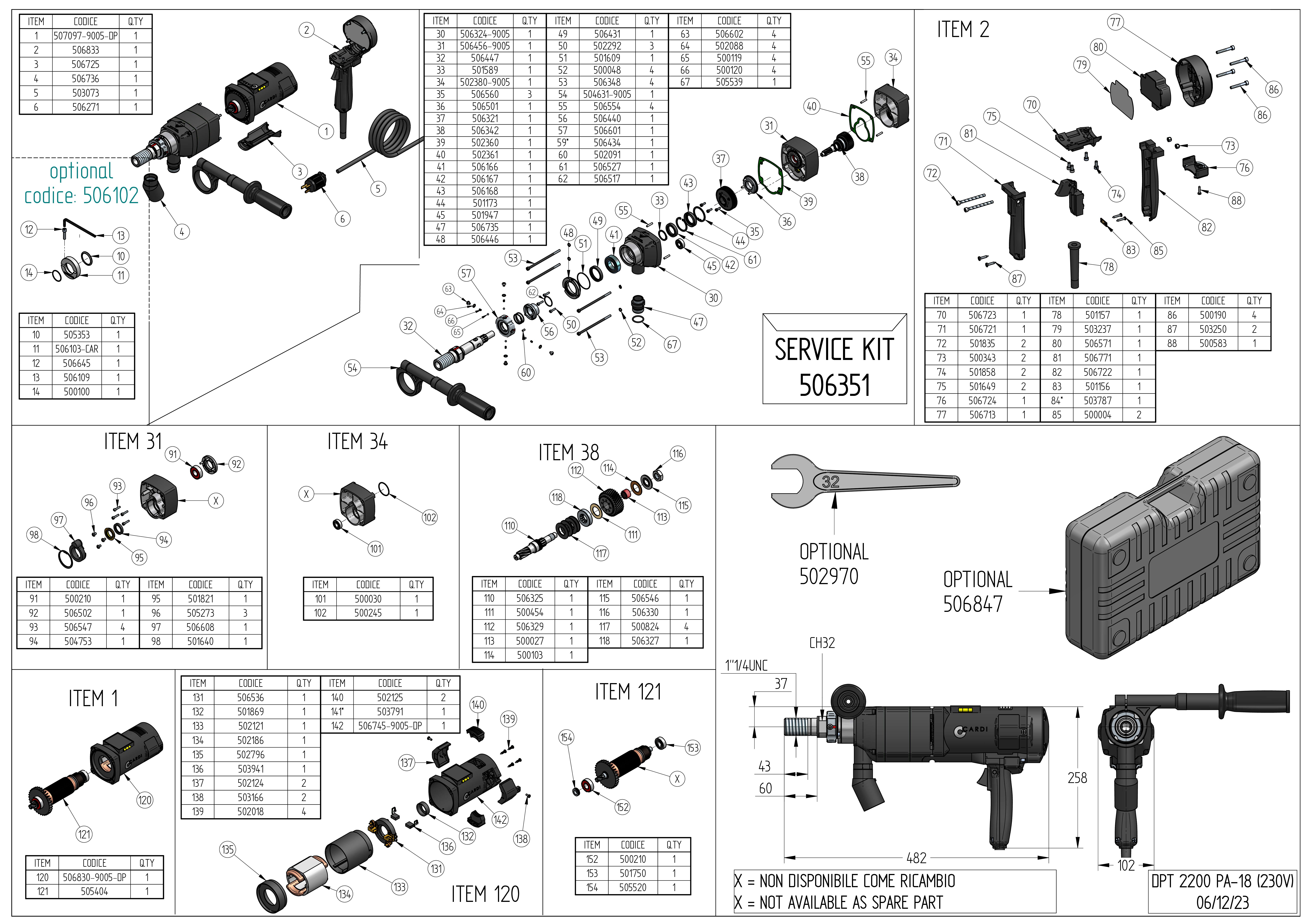 DPT 2200 PA-18 120V_Exploded drawing_20250610