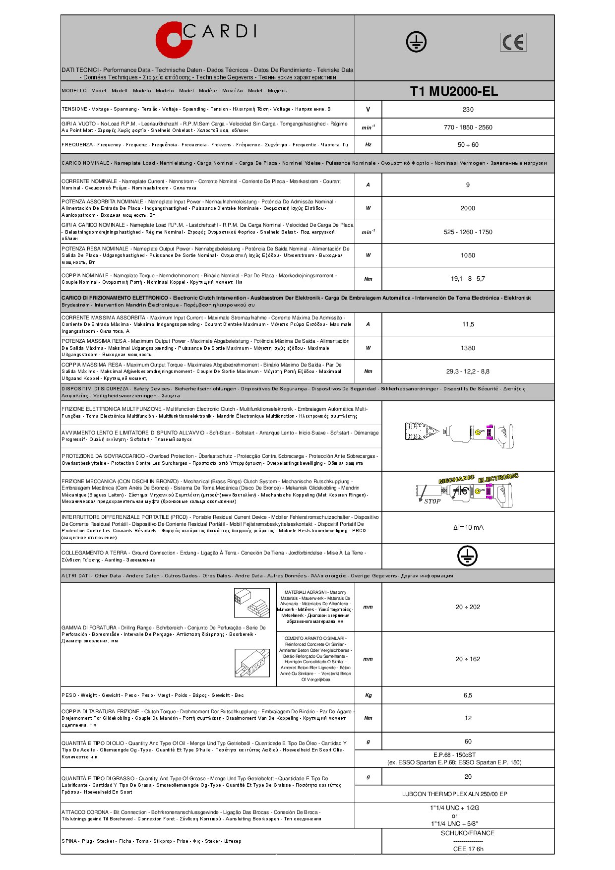T1 MU2000-EL 230V Datasheet 20250326