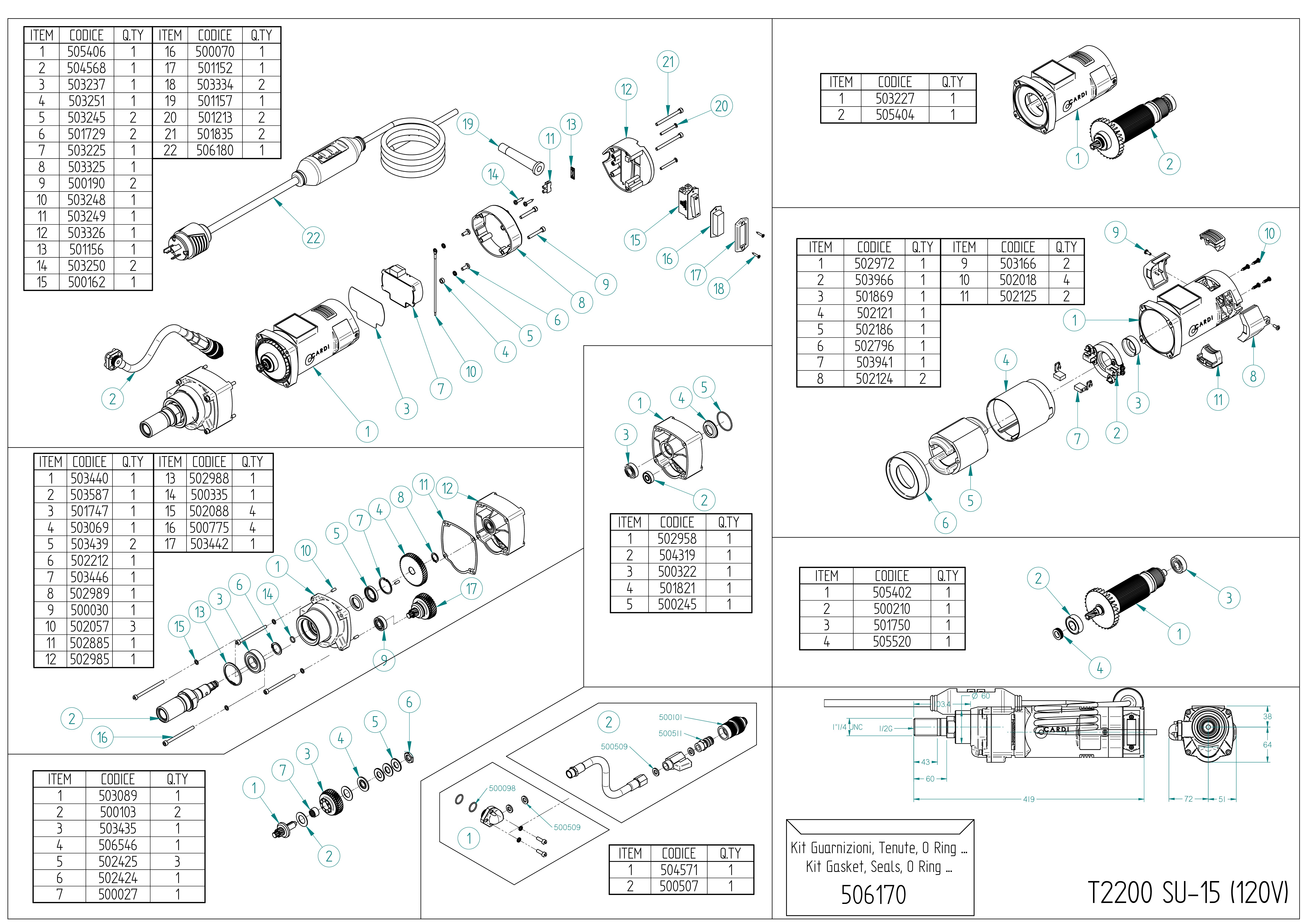 T2200 SU-15 120V_Exploded drawing_20250603